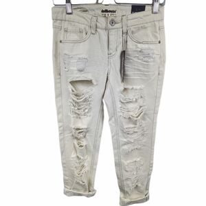 Dollhouse Slim Boyfriend Destroyed Jeans Sz 1 NWT